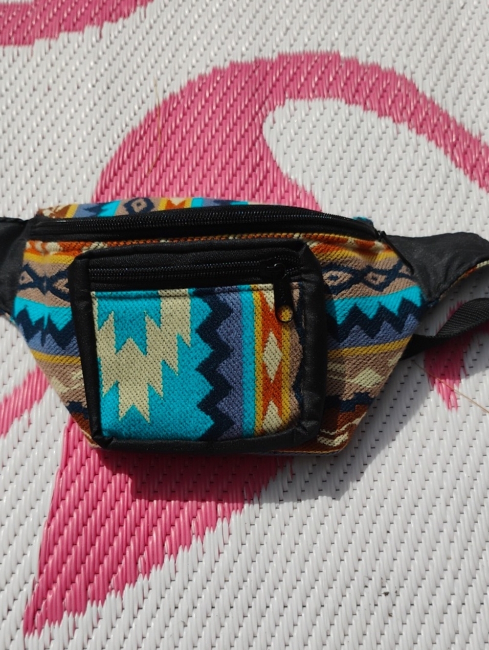 Southwestern Pattern Fanny Pack in Turquoise & Multicolor, NWOT